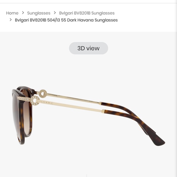 ✨Bvlgari BV8201B 504/13 55 - Dark Havana sunglasses - Picture 12 of 14